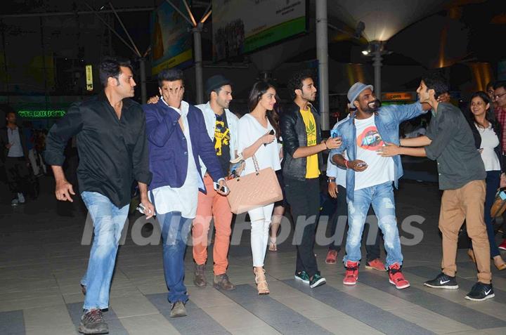 ABCD 2 Team Snapped at Airport