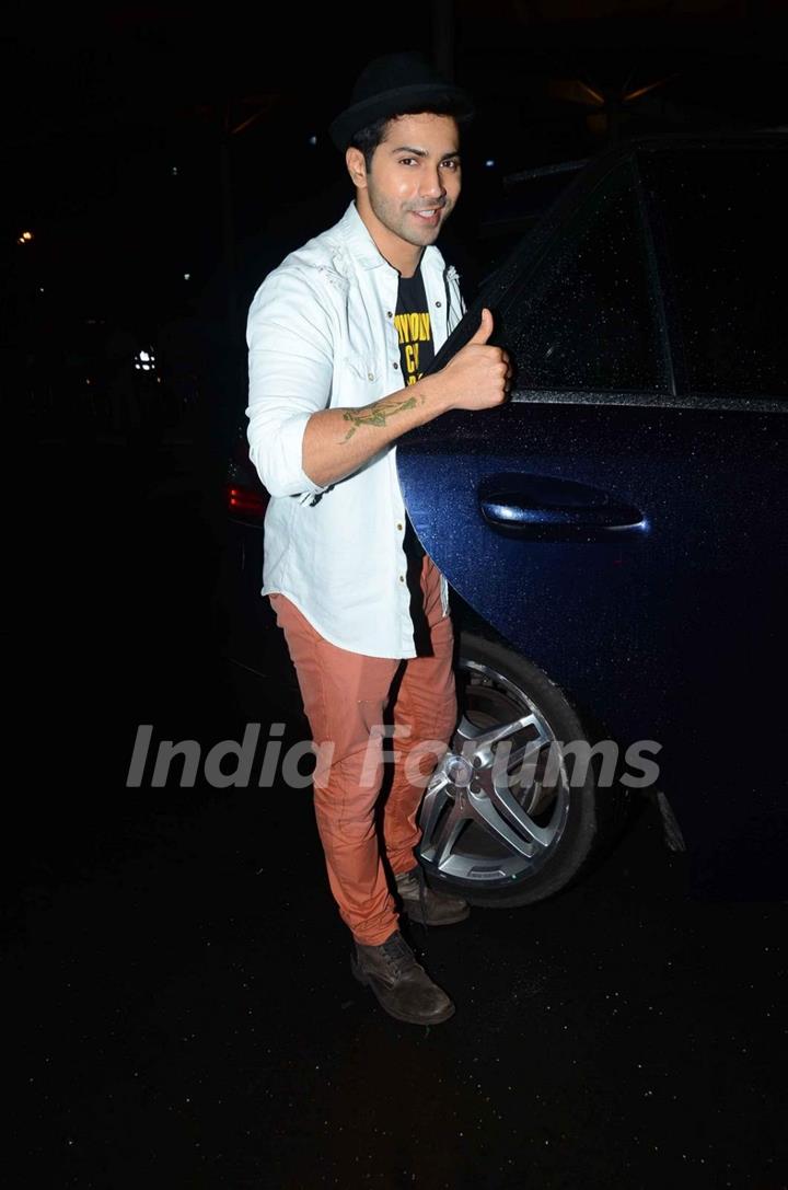 Varun Dhawan Snapped at Airport