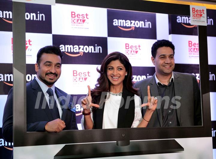 Raj Kundra and Shilpa Shetty at Amazon Event