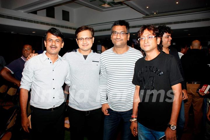 Sunil Barve and Ajay- Atul at at Music Launch of Marathi Movie 'Highway'