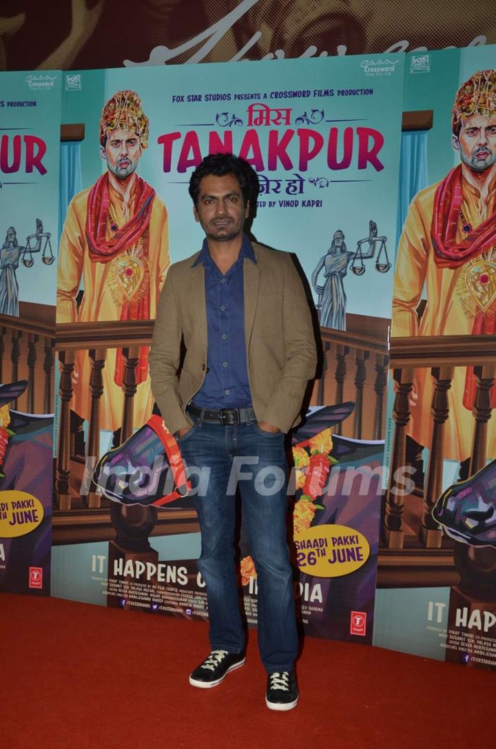 Nawazuddin Siddiqui at Premiere of Miss Tanakpur Haazir Ho