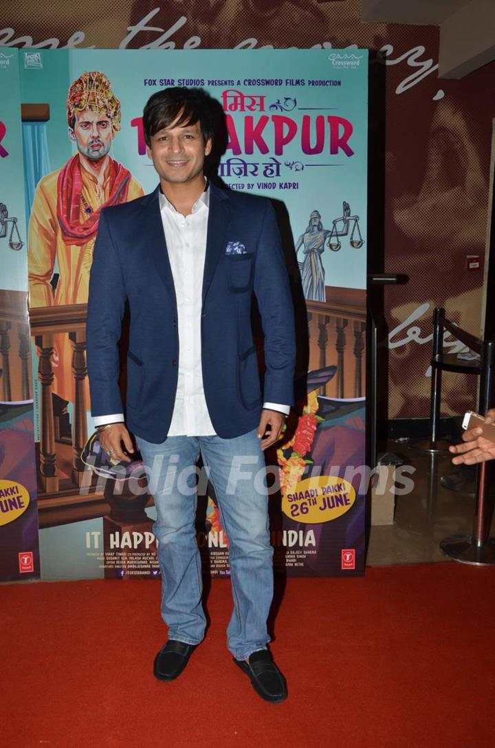 Vivek Oberoi at Premiere of Miss Tanakpur Haazir Ho