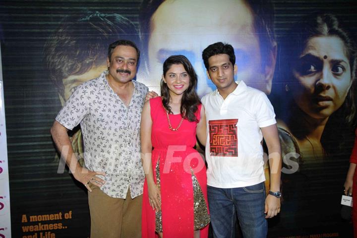 Sachin Khedekar, Soanlee Kulkarni at Music Launch of Marathi Movie 'Shutter'