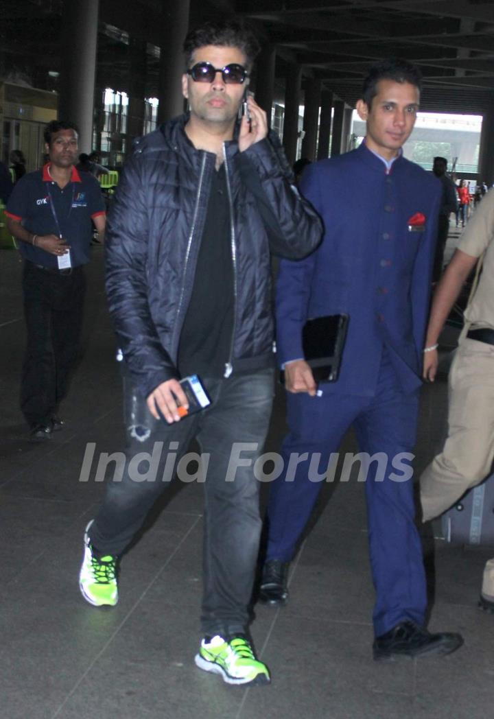 Karan Johar Snapped at Airport