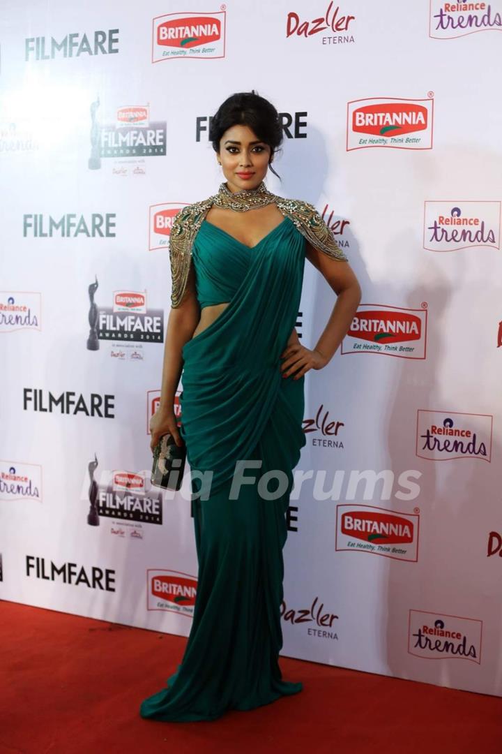 Shreya Saran was at the 62nd South Filmfare Awards