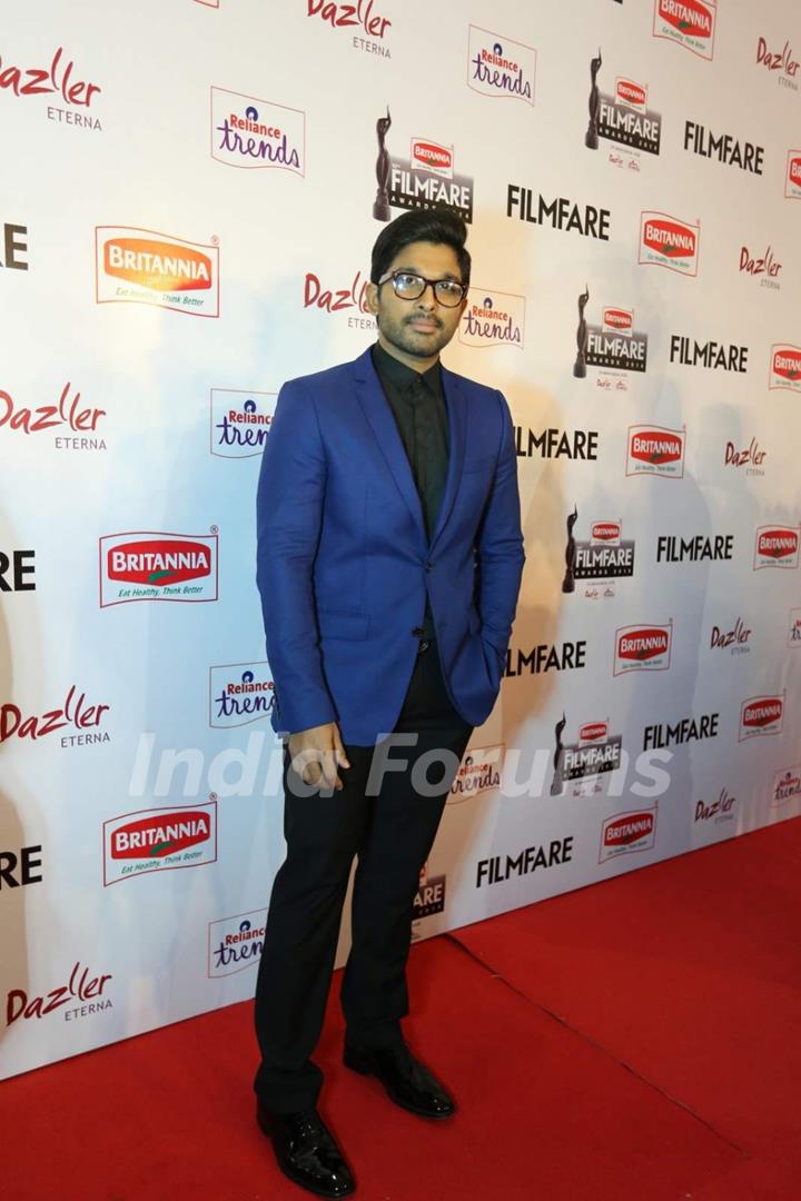 Allu Arjun at the 62nd South Filmfare Awards