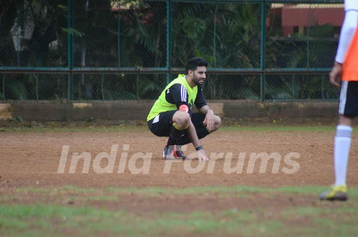 Abhishek Bachchan at All Star Football Practice Session