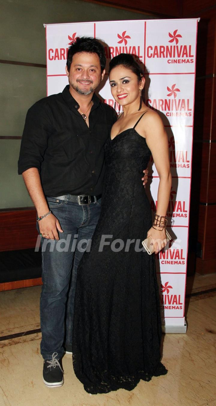 Swapnil Joshi and Amruta Khanvilkar at Premiere of Marathi Movie 'Welcome Zindagi'