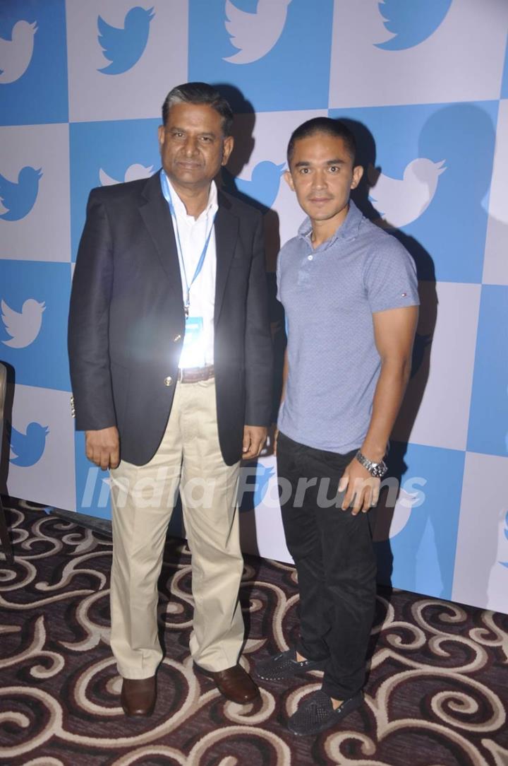Indian Soccer Team Captain Sunil Chetri at Twitter PC