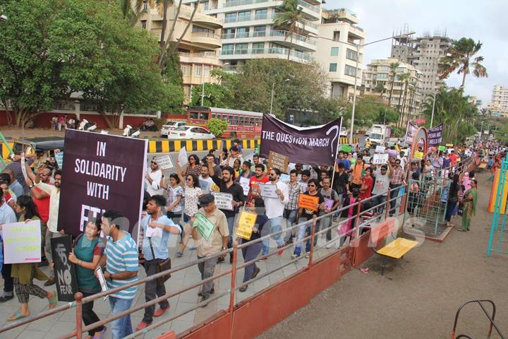 Jaideep Ahlawat in Protest for FTII Cause