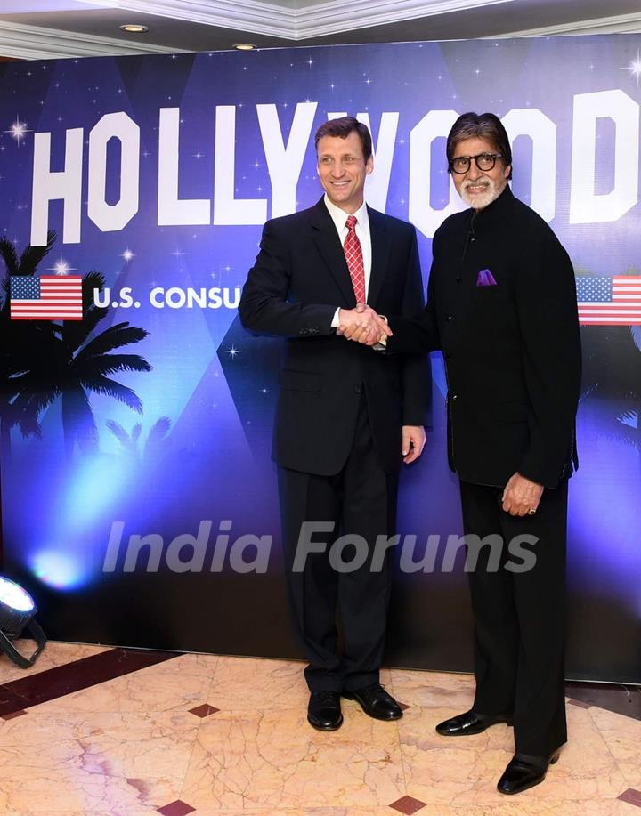 Big B Snapped at an Event