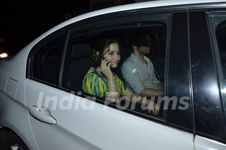 Tamannaah Bhatia was snapped at the Special Screening of Bahubali