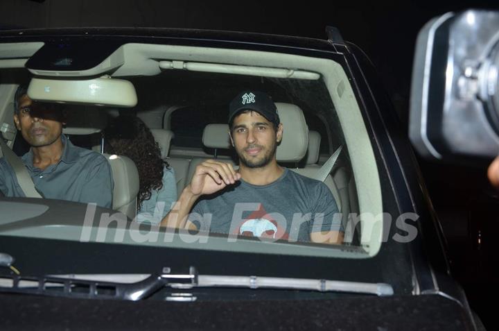 Sidharth Malhotra was snapped at the Special Screening of Bahubali