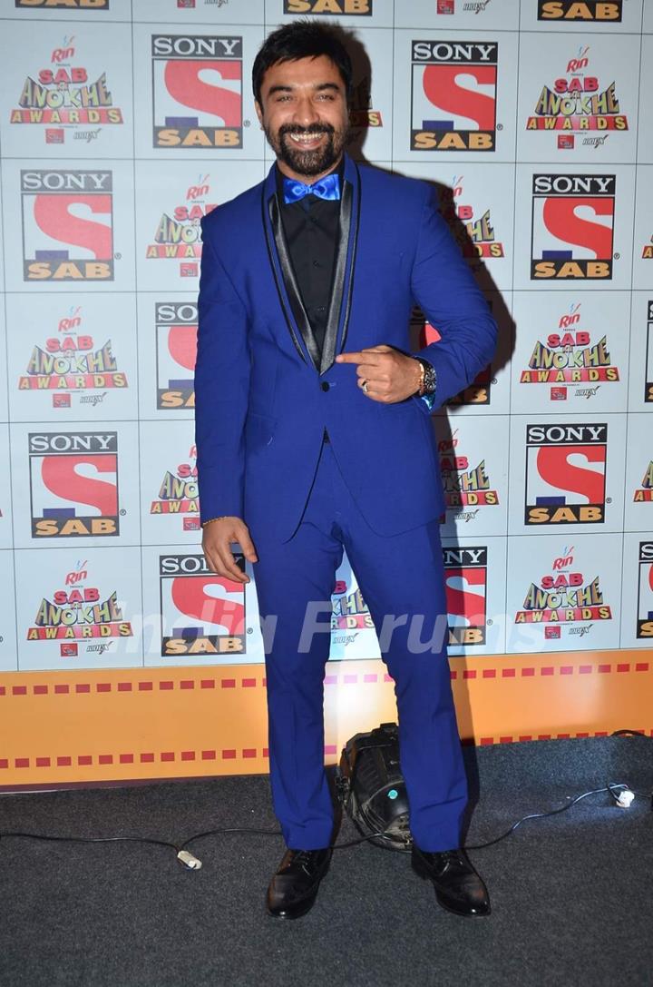 Ajaz Khan at SAB Ke Anokhe Awards