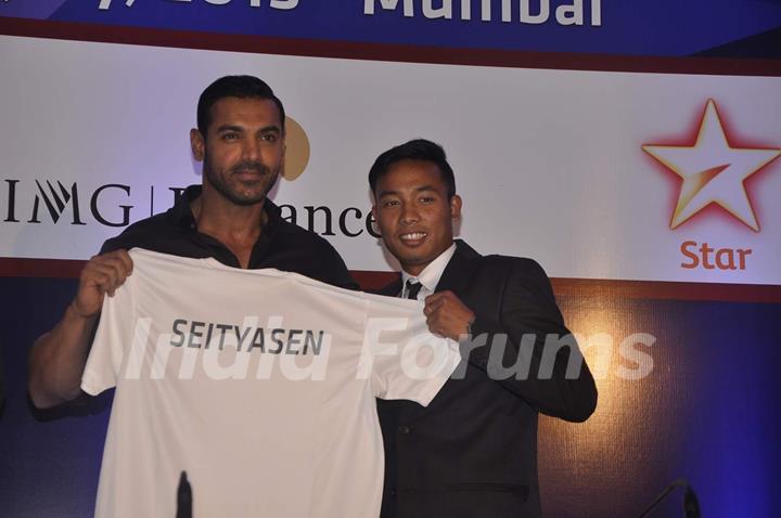 John Abraham at the Indian Super League Auctions