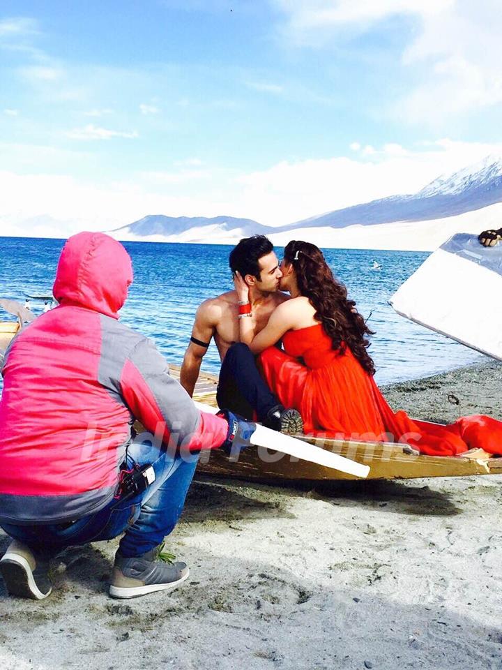 From The Sets of Sanam Re