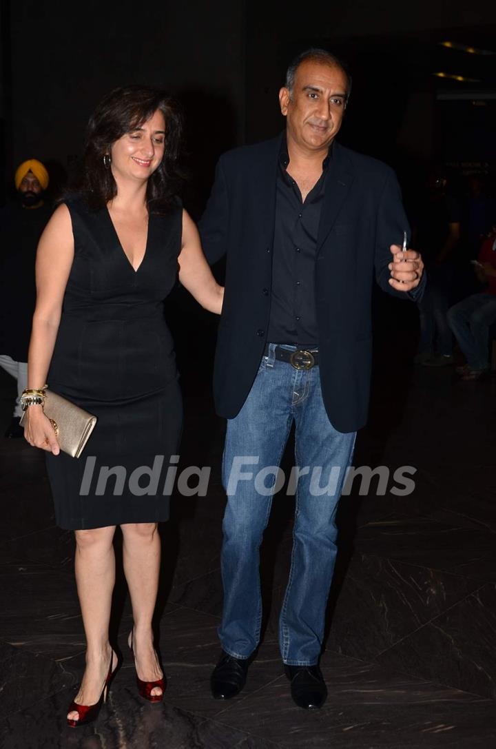 Milan Luthria with his wife at Shahid - Mira Wedding Reception!