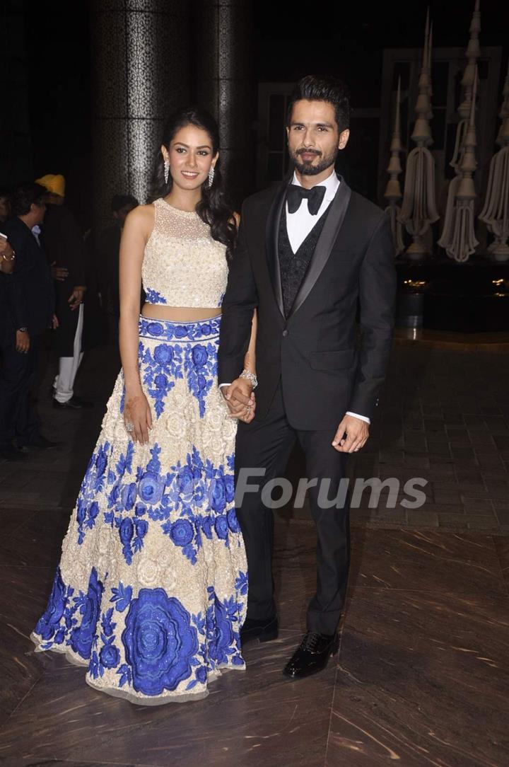 Shahid Kapoor and Mira Rajput at Wedding Reception!