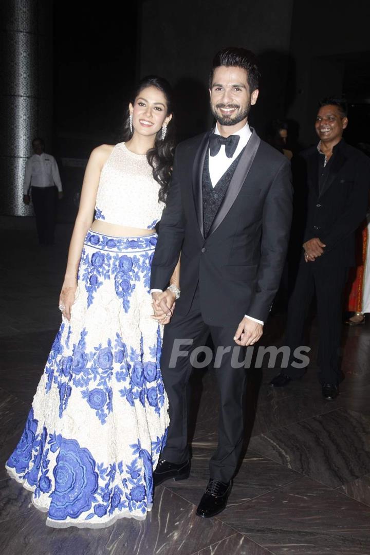 Shahid Kapoor and Mira Rajput at Wedding Reception!