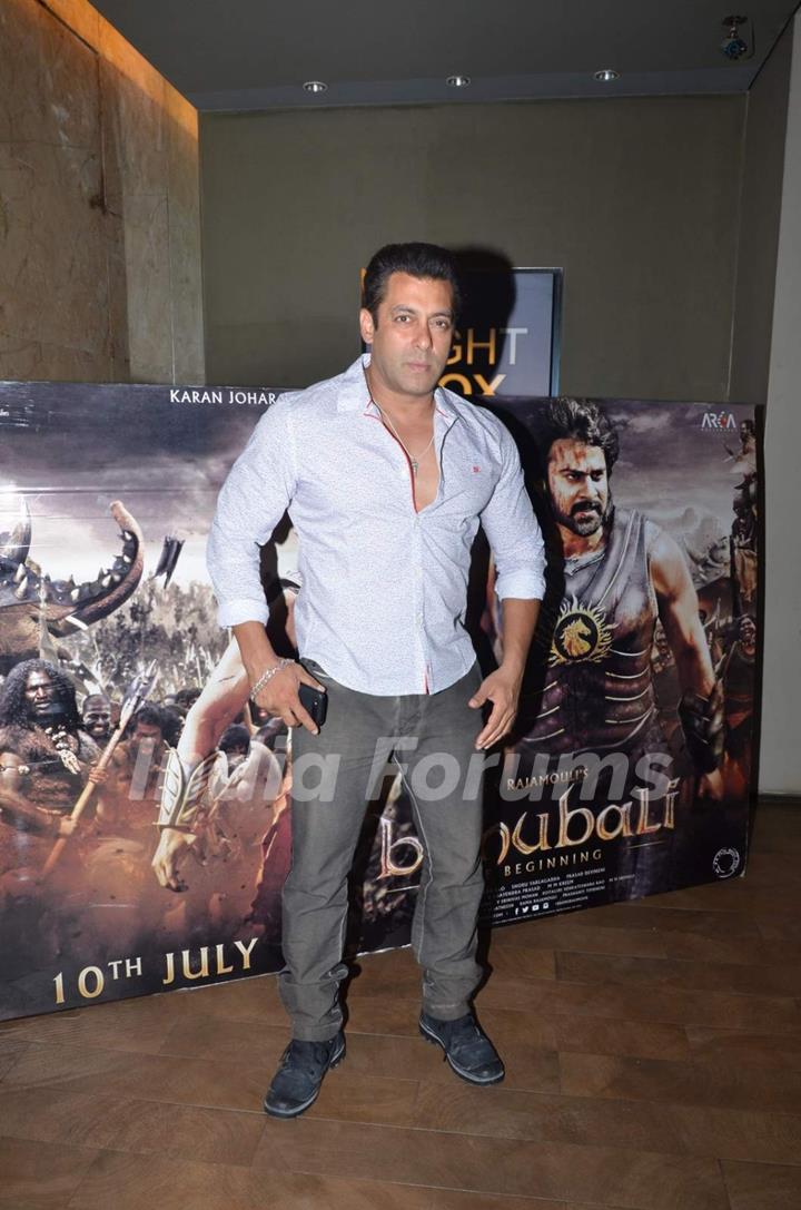 Salman Khan at Screening of Bahubali