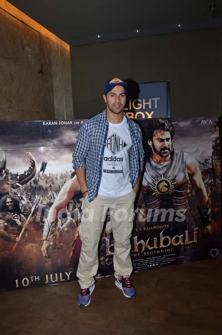 Varun Dhawan at Screening of Bahubali