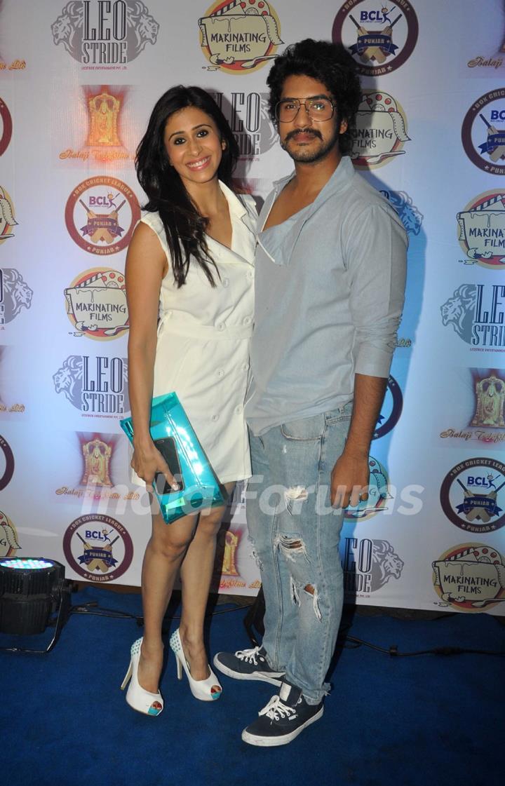 Kishwer Merchant with Suyash Kumar at Launch of Box Cricket League Punjab