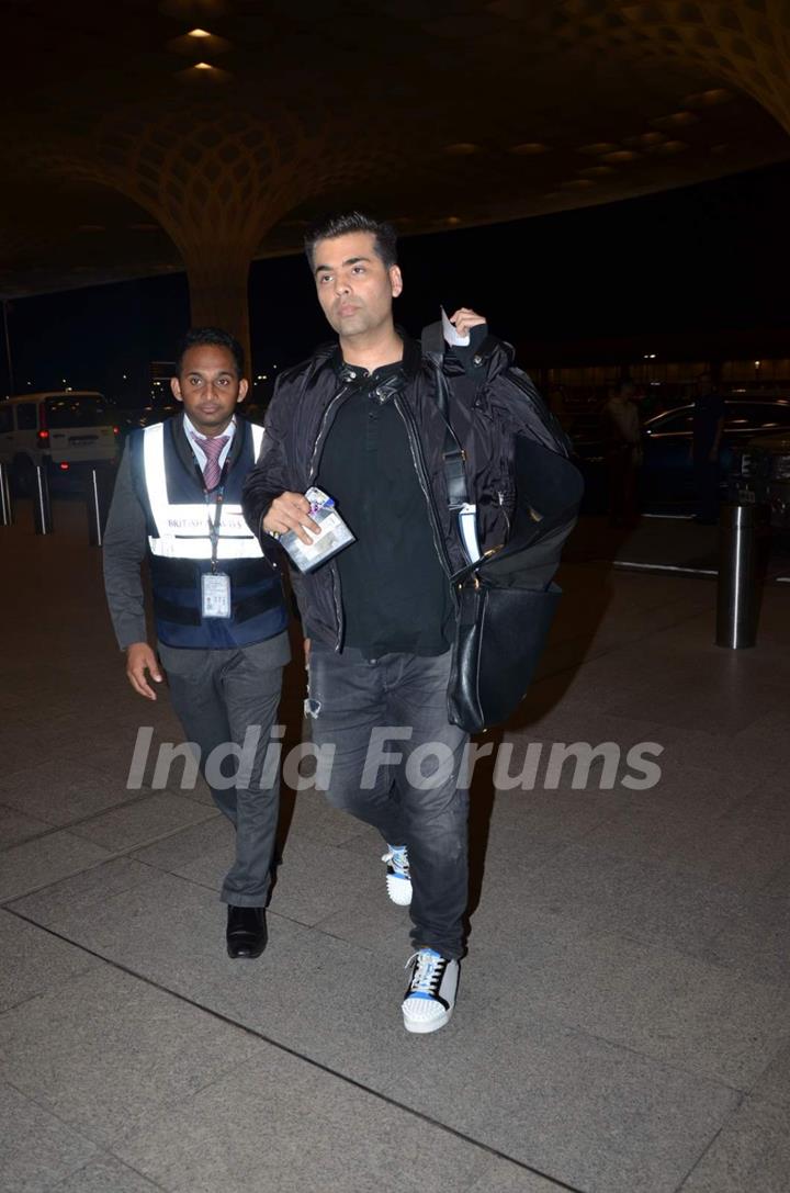 Karan Johar Snapped at Airport