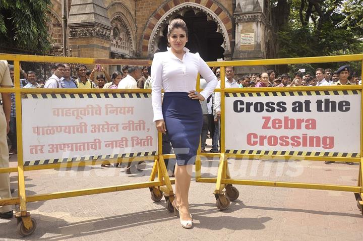 Raveena Tandon Promotes Street Smart Street Safe Campaign