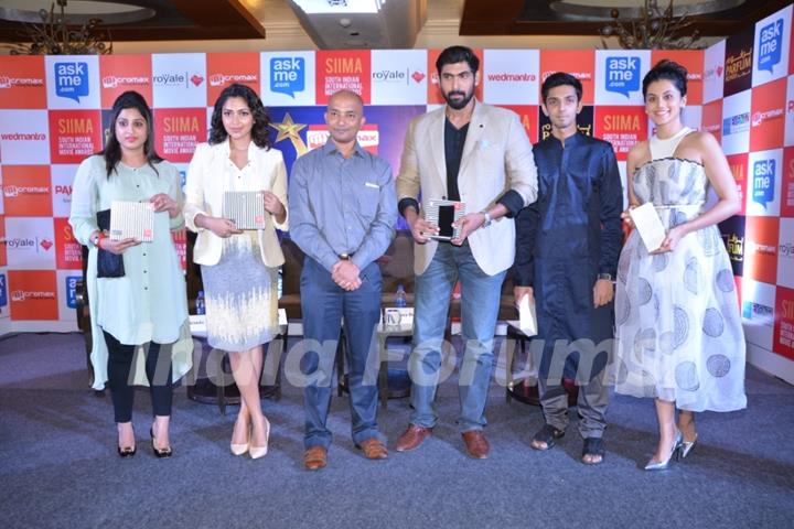 Rana Daggubati and Taapsee Pannu at SIIMA Press Meet