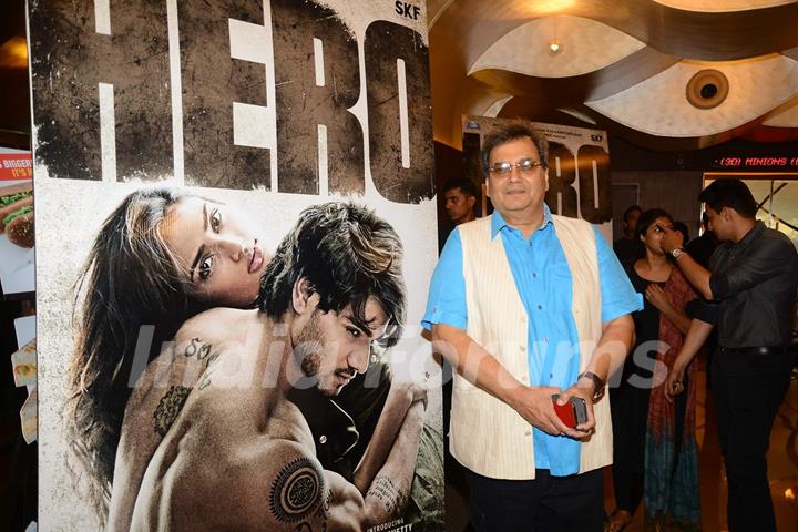Subhash Ghai poses for the media at the Trailer Launch of Hero