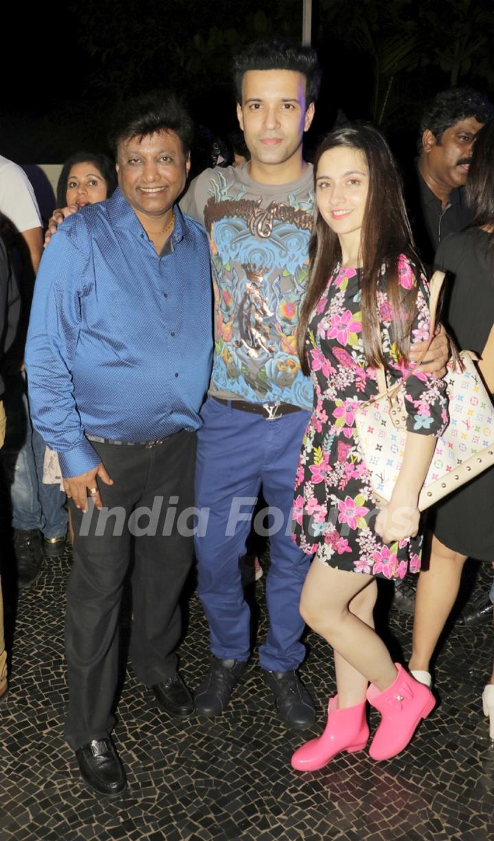 Manik Soni with Aamir Ali and Sanjeeda Shaikh at the Anniversary Celebration