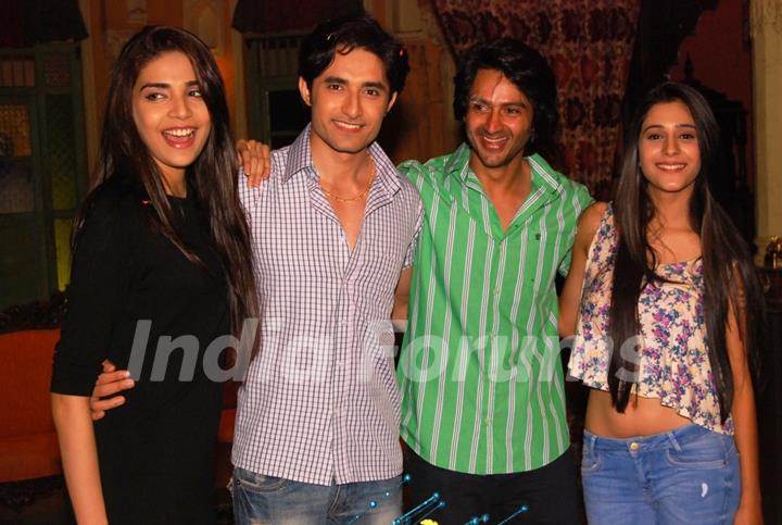 Dhruv Bhandari and Rafi Malik pose with friends at their Birthday Bash