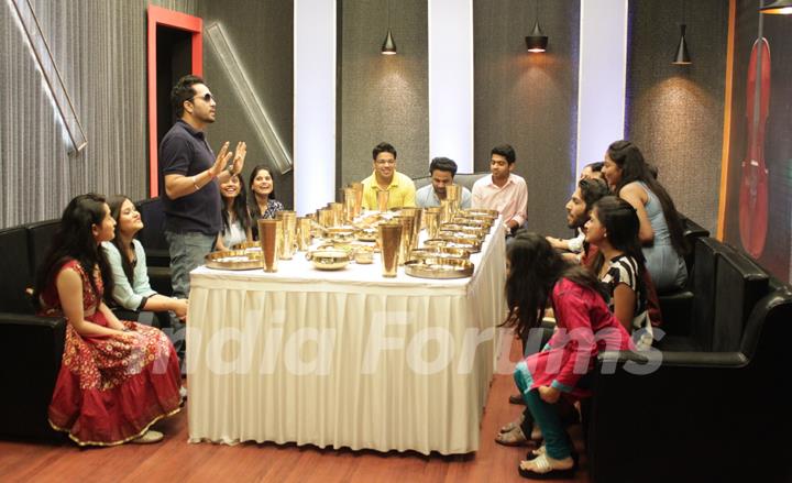 Mika Singh with Contestants of The Voice : India