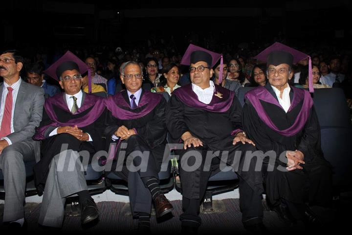 Subhash Ghai and Kalyanji Virji Shah at Whistling Woods Convocation