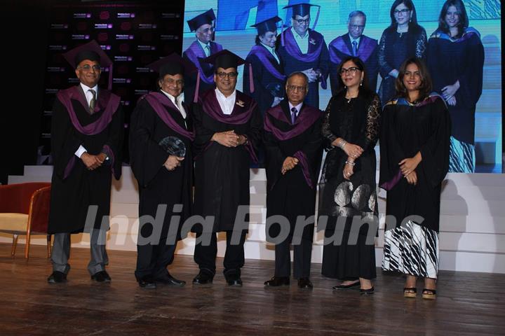 Zeenat Aman, Subhash Ghai and Kalyanji Virji Shah at Whistling Woods Convocation