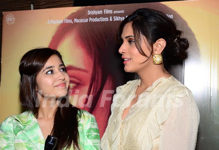 Richa Chadda and Shweta tripathi at Press Conference of Masaan