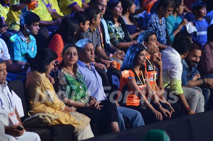 Ronnie Screwvala was snapped enjoying the Pro Kabaddi Match