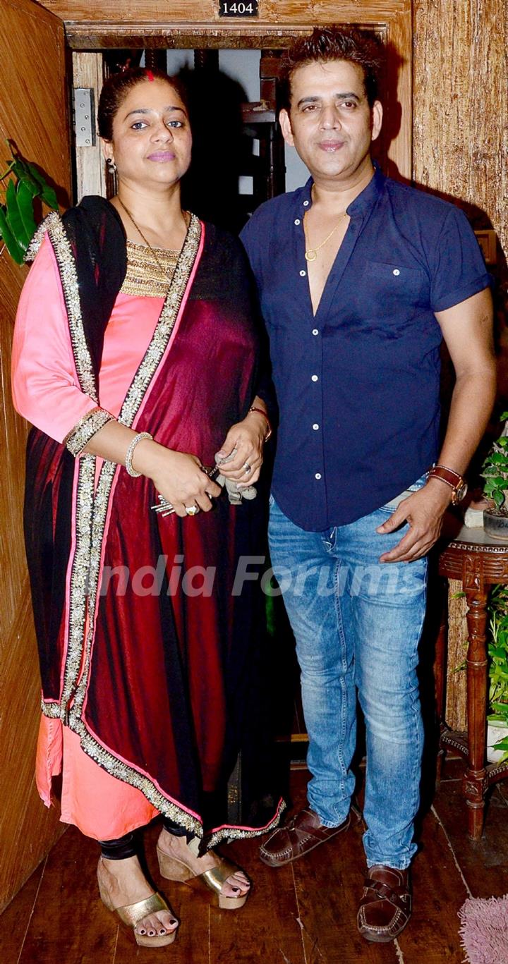 Ravi Kissen With His Wife at Birthday Bash