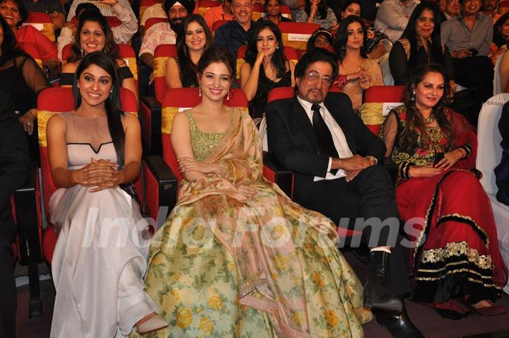 Tamannaah Bhatia and Shakti Kapoor at TSR Tv9 National Awards