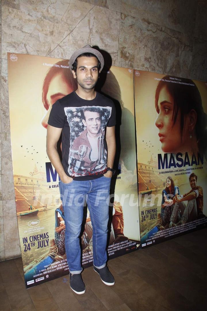 Rajkummar Rao at Special Screening of Masaan