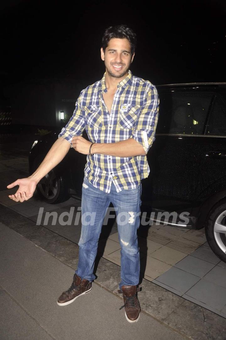Sidharth Malhotra for Special Screening of Brothers