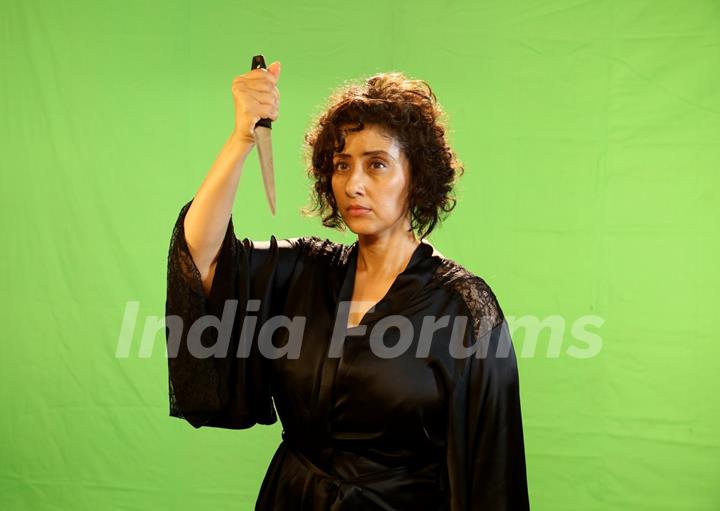 Manisha Koirala On the Sets of South Film