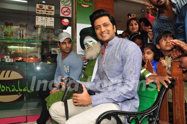 Riteish Deshmukh and Pulkit Samrat at Inaugration of Bangistan's Food Joint FC Donalds