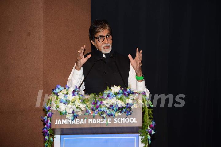 Big B at Inaugural Function of Jamnabai Narsee International School