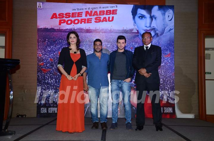 Isha Koppikar and Divyendu Sharma at Launch of Film 'Assee Nabbe Poore Sau'