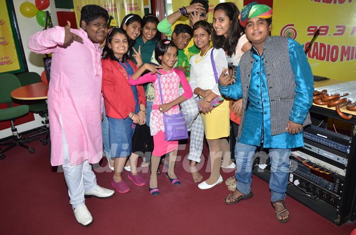 Indian Idol Junior Contestants at Radio Mirchi