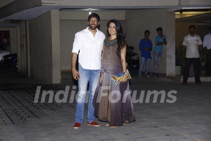 Kabir Khan and Mini Mathur at Arpita Khan's Birthday Bash