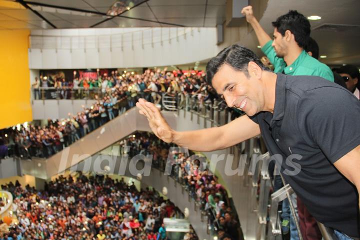 Crowd Gathered at Carnival Cinemas, Indore During Promotions of Brothers