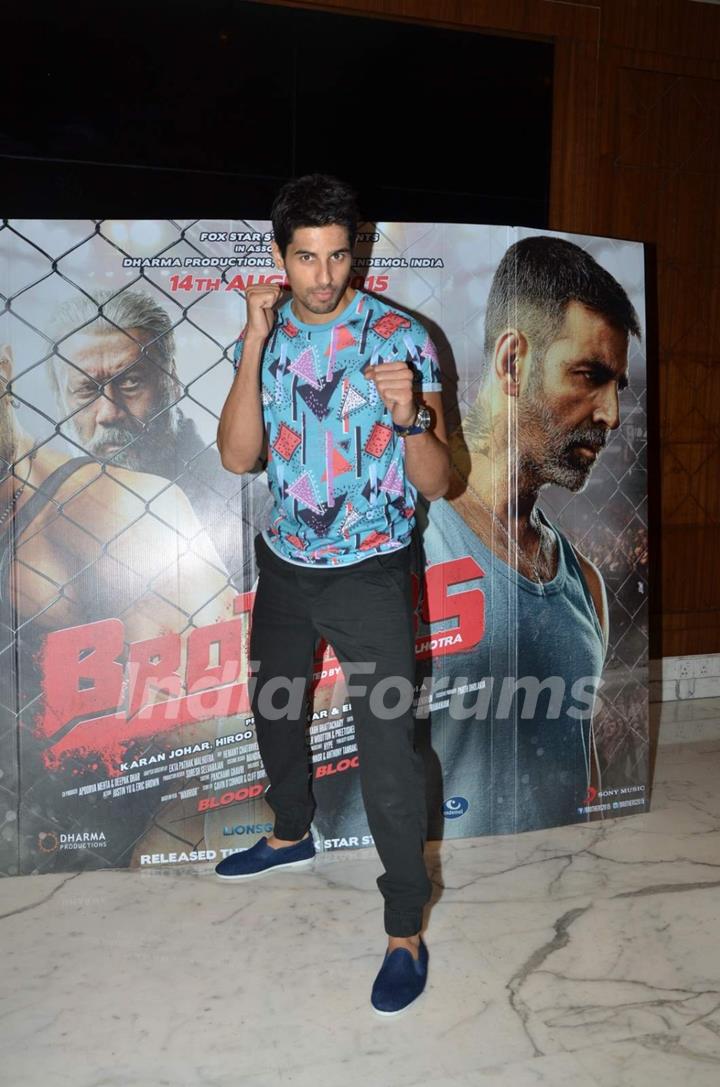 Sidharth Malhotra Promotes Brothers