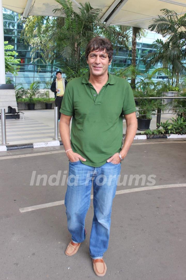 Chunky Pandey snapped at Airport